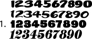 Race Car Numbers - 41 Sets